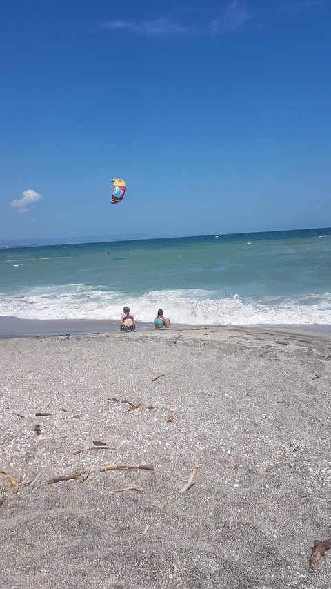 windy day by the see