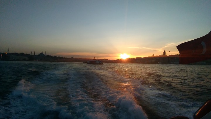 sunset in Golden Horn