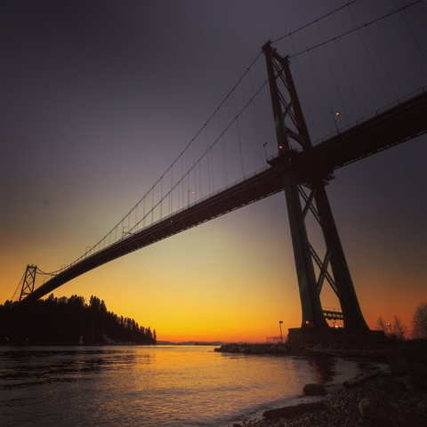 Sunset in the Bridge