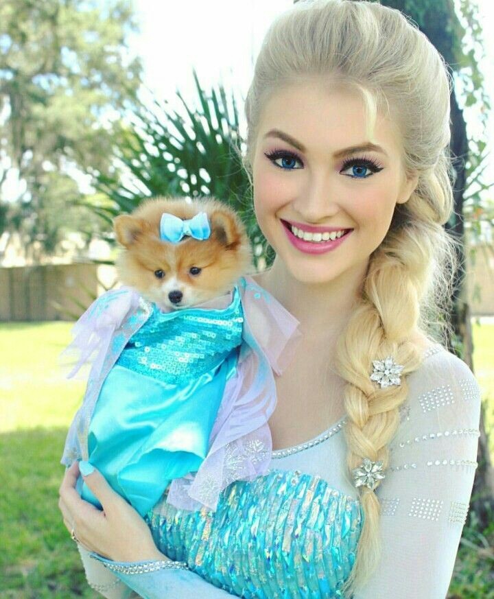 Anna Faith with her puppy