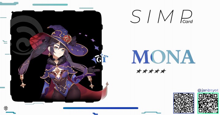 Genshin Impact / Mona simp card