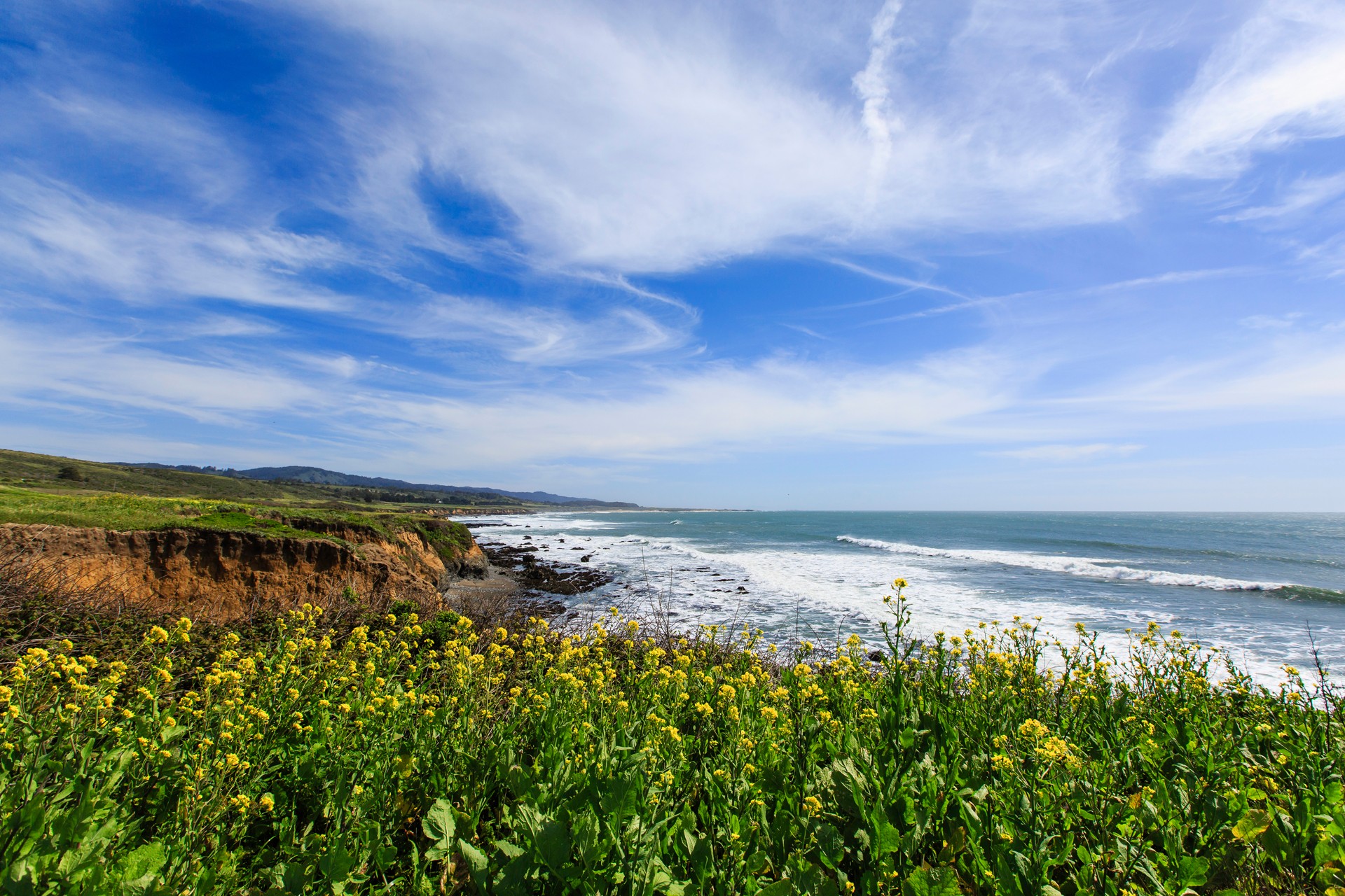 Ocean and cliff