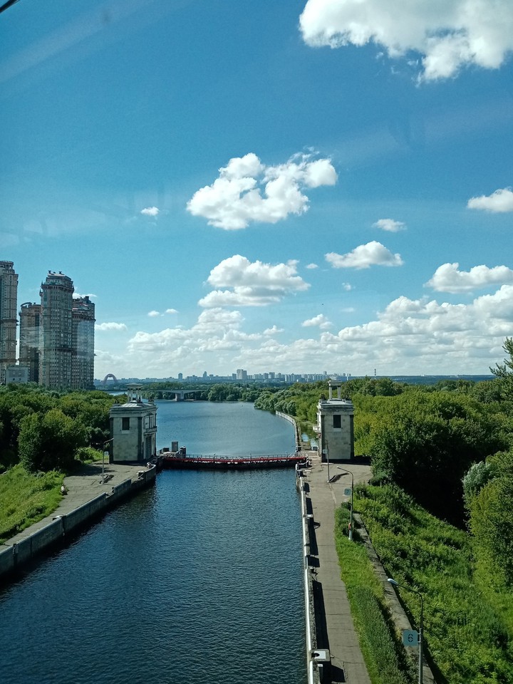 Moscow river channel