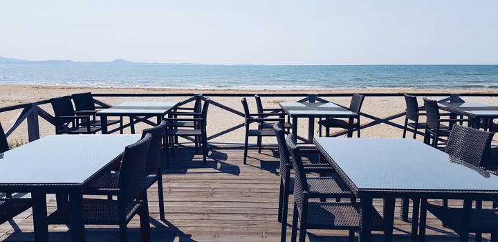 Cafe on the beach
