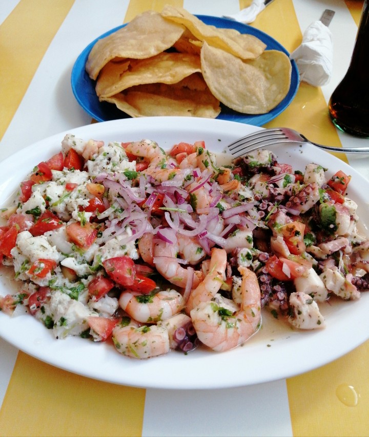 Ceviche de Camarones.