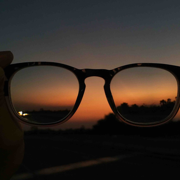 sunset in my eyes