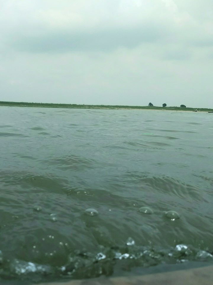 close view of river. ganga ji