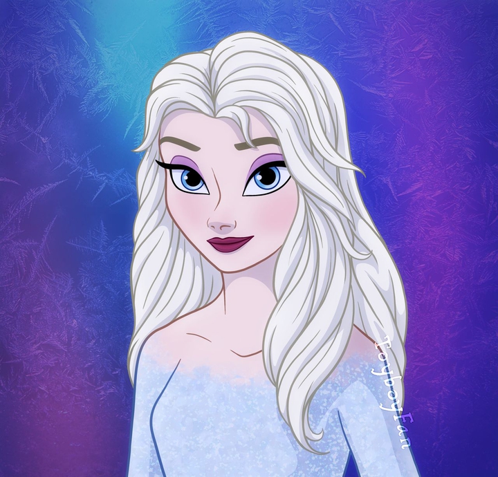 ELSA HAIR DOWN