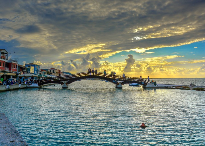 Bridge on fire...