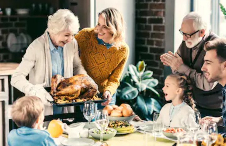 family Thanksgiving gathering
