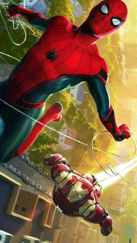 Spiderman with Iron man