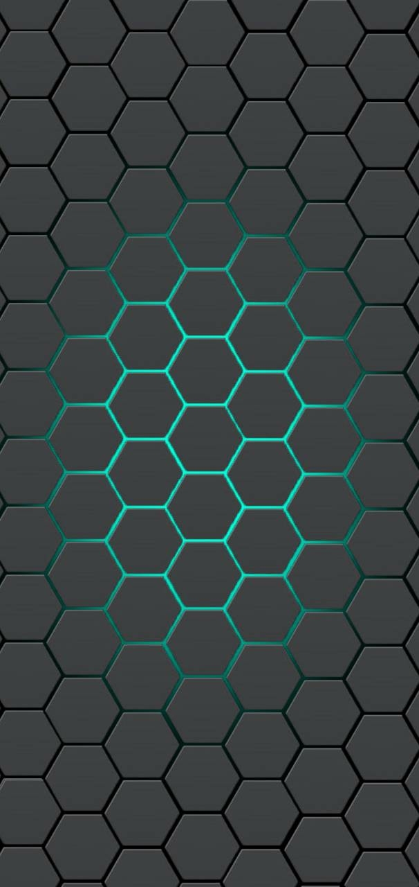 gray pentagons green