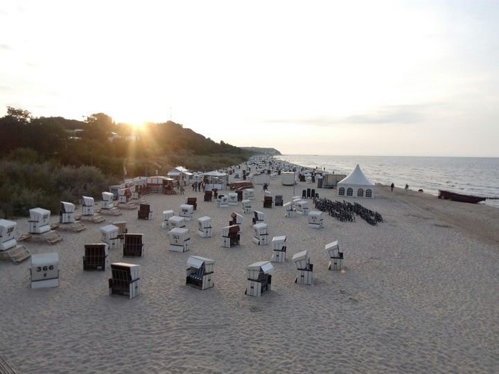 sunset on the beach