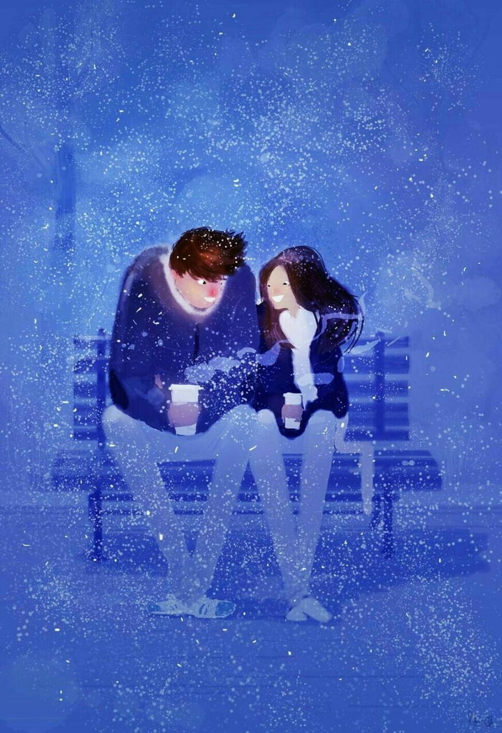 blue couple