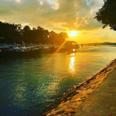 Sunset at the bay