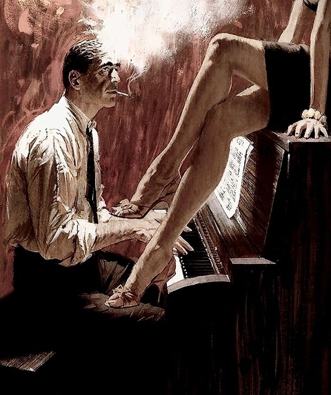 шпалери musician, piano