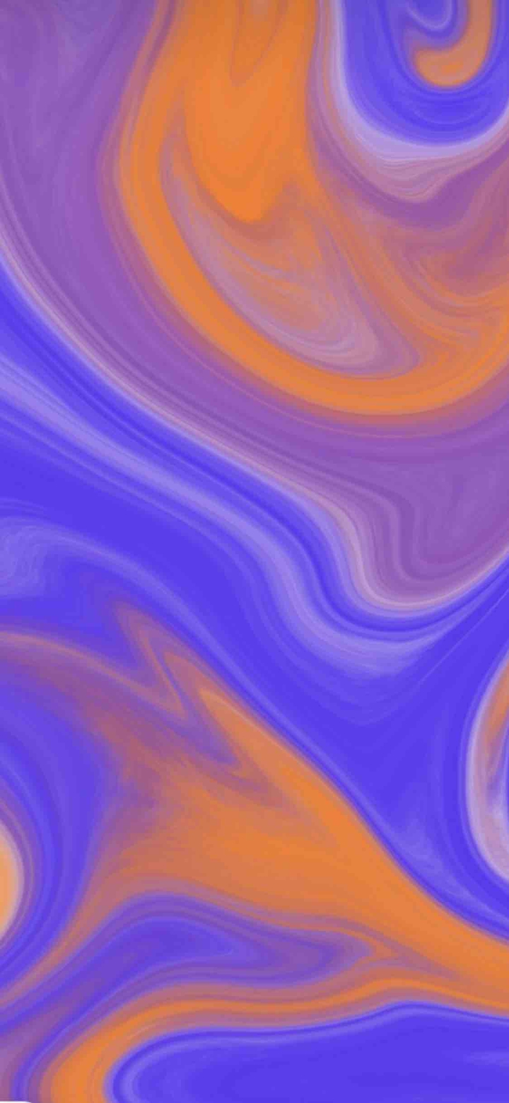 orange and blue marble