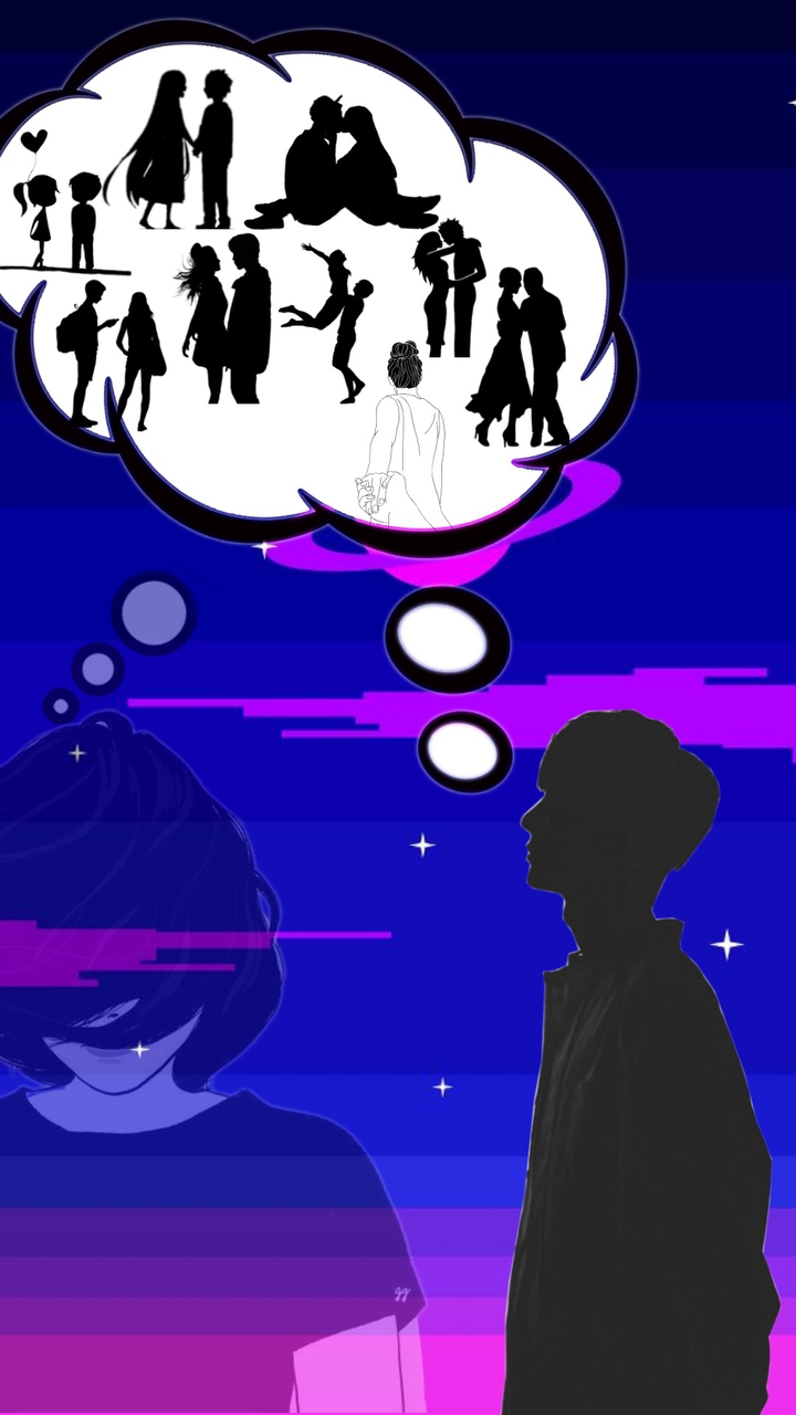 Love thoughts  Sad wallpaper