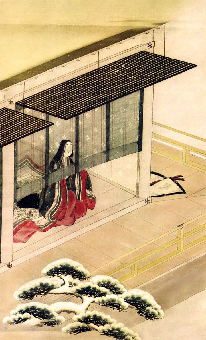 ukiyoe Heian-period lady