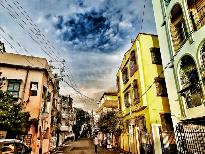 colourful street