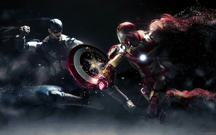 captaın amerıca vs ıron man