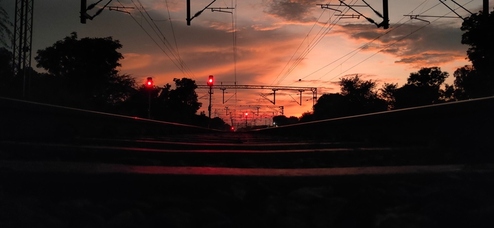 Railways Track Night Mode