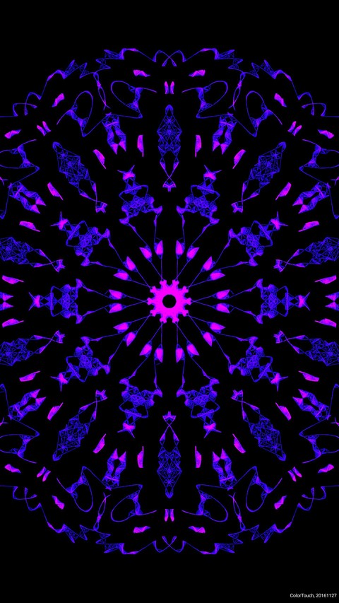 blue and pink