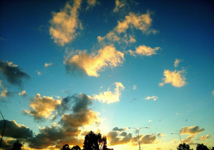 Sky Blue Sunset