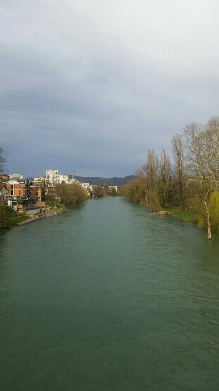 River to the east