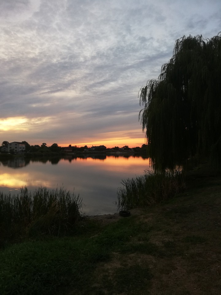 The lake in the evening