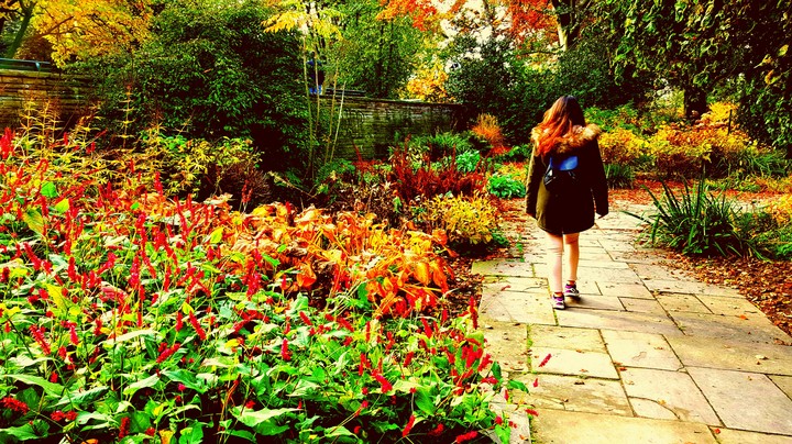 Girl in Garden