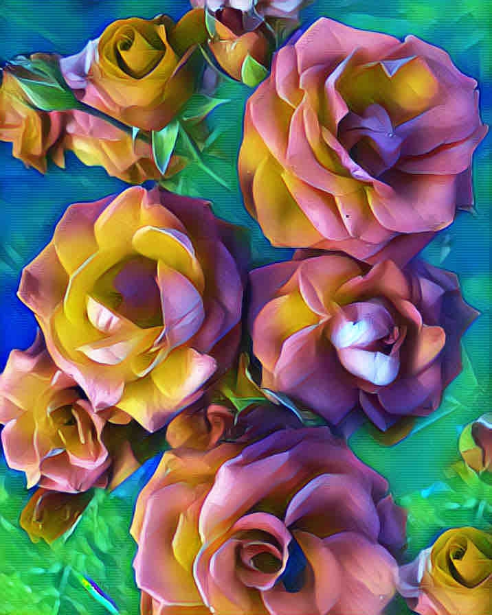 colourful roses