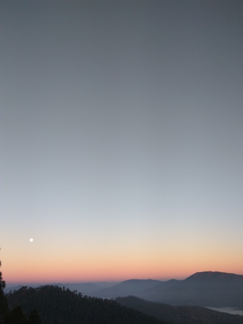 Moon as vermilion