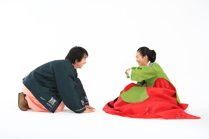 Couple in Korean Dress I