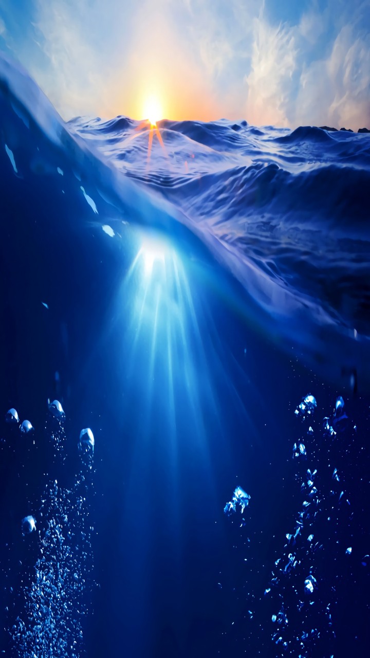 Under water