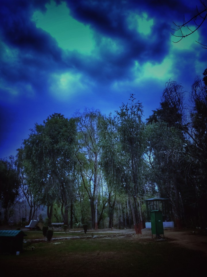 dark clouds