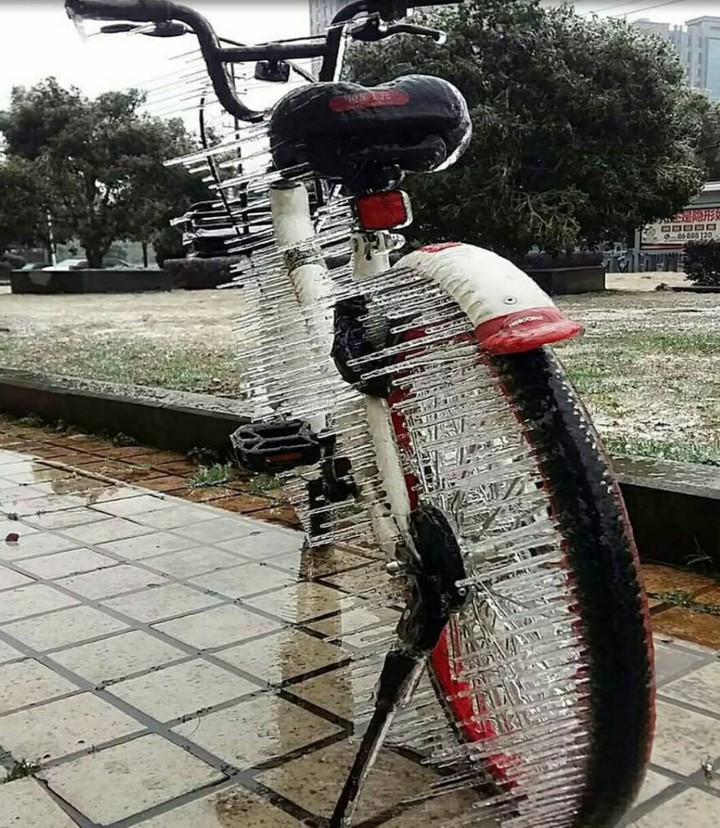 Frozen bike