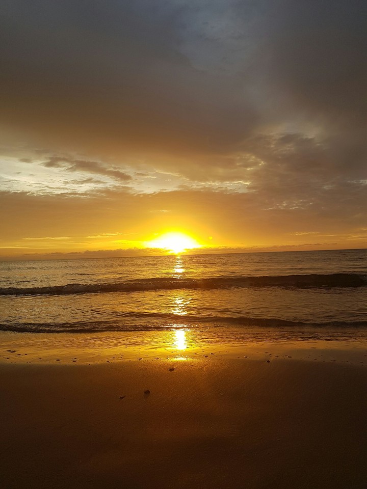 sunset at the beach