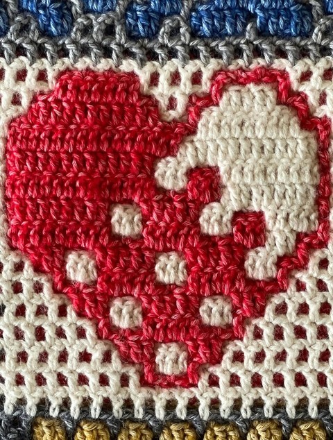 רקעים needlework, heart