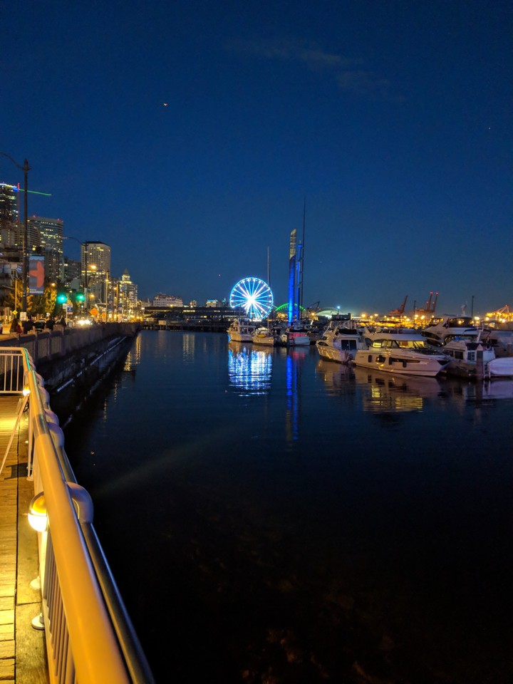 Seattle at night