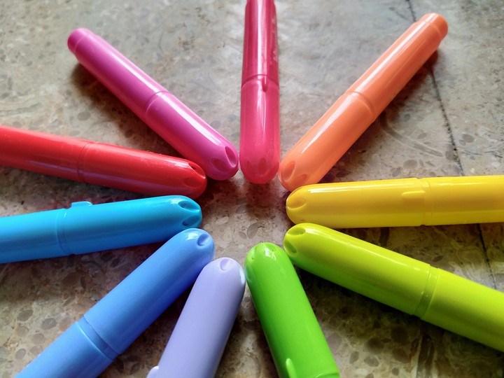 Colorful markers