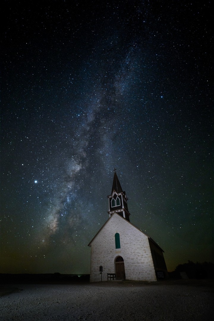 Milky way over the Rock Church
