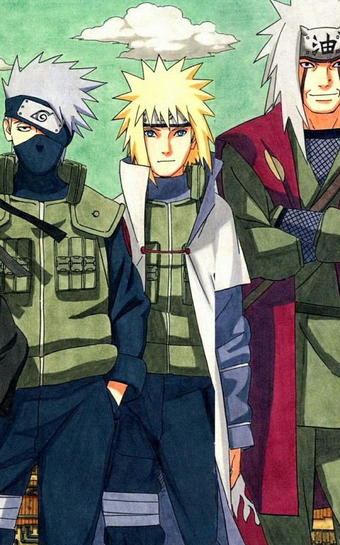 Kakashi, Minato & Jiraya - Anime