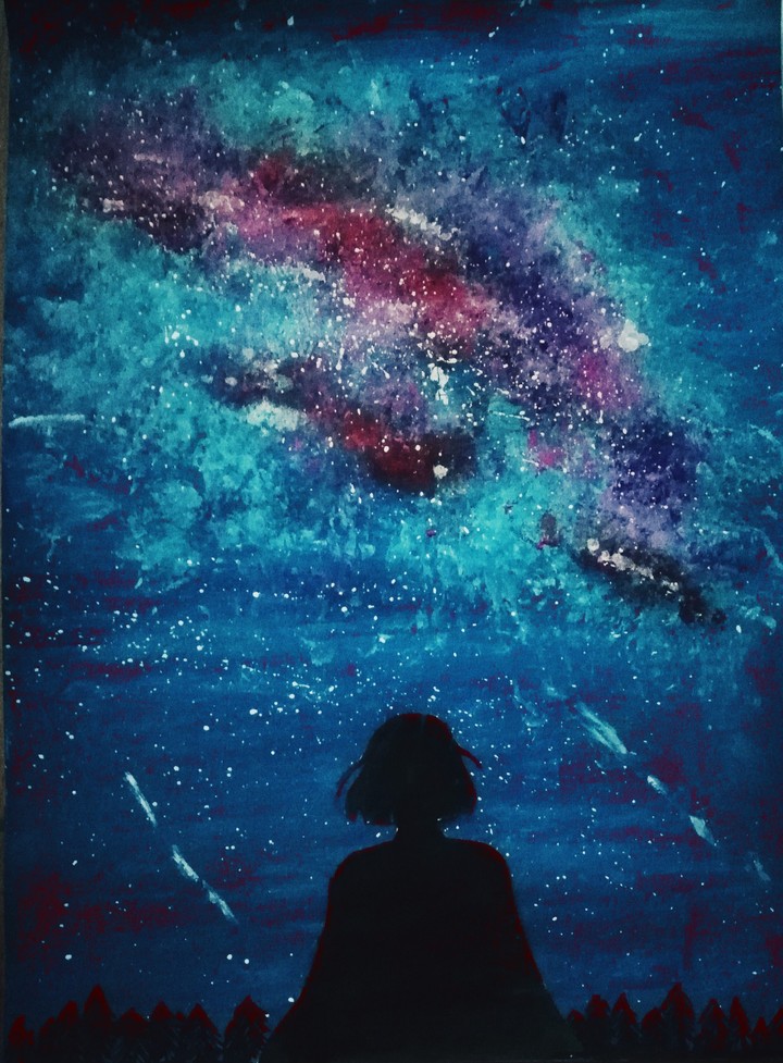 peinture galaxie