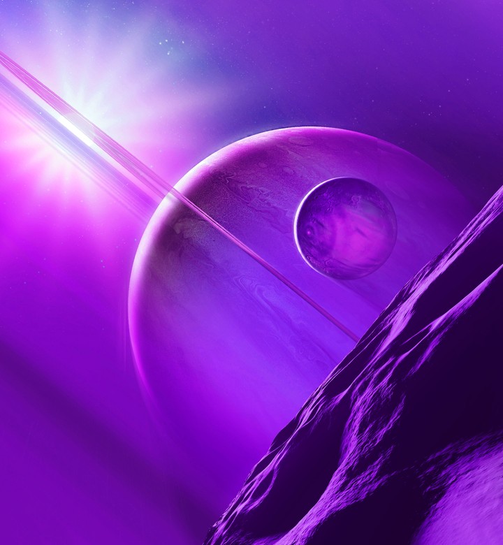 Purple and pink galaxy