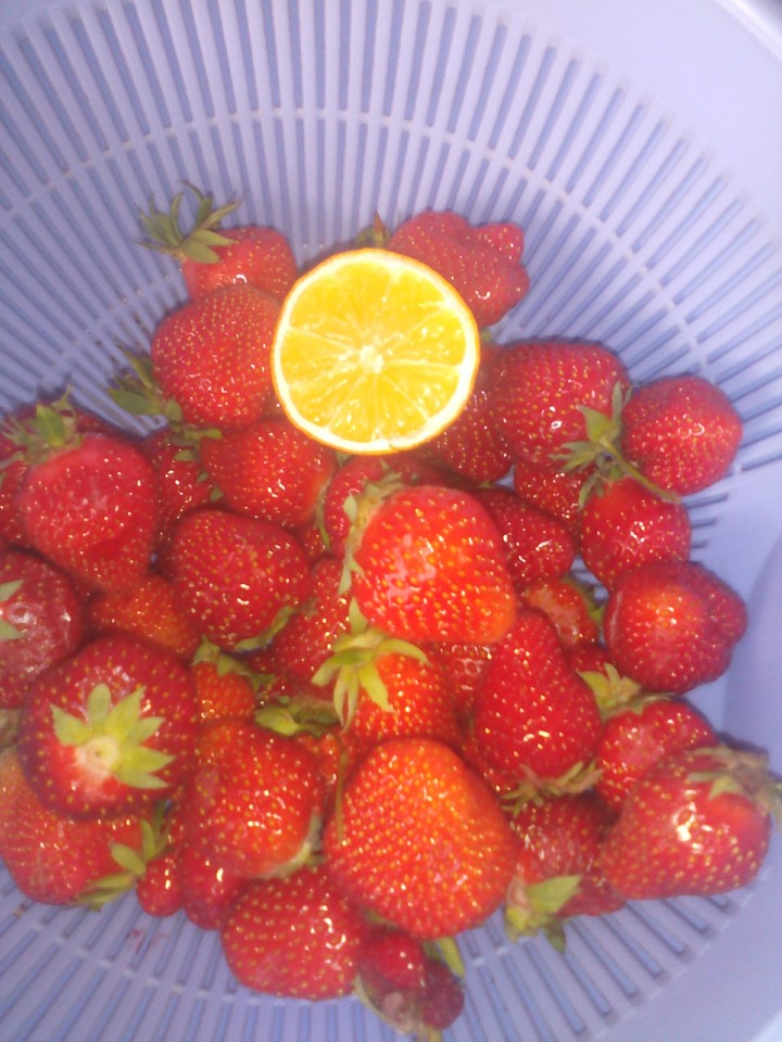 strawberry and lemon