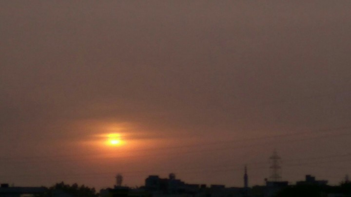 sunset cloudy