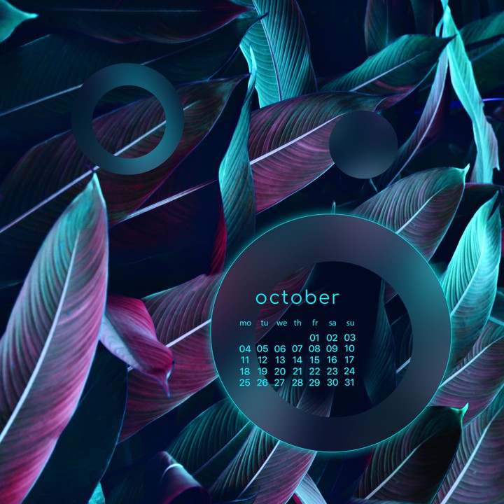 Calendar: 2021 October