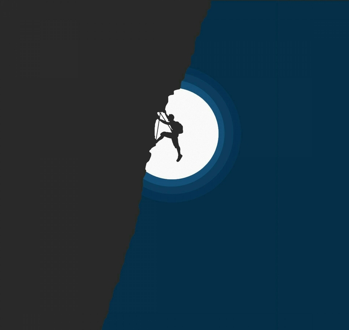 Mountain Climbing at night