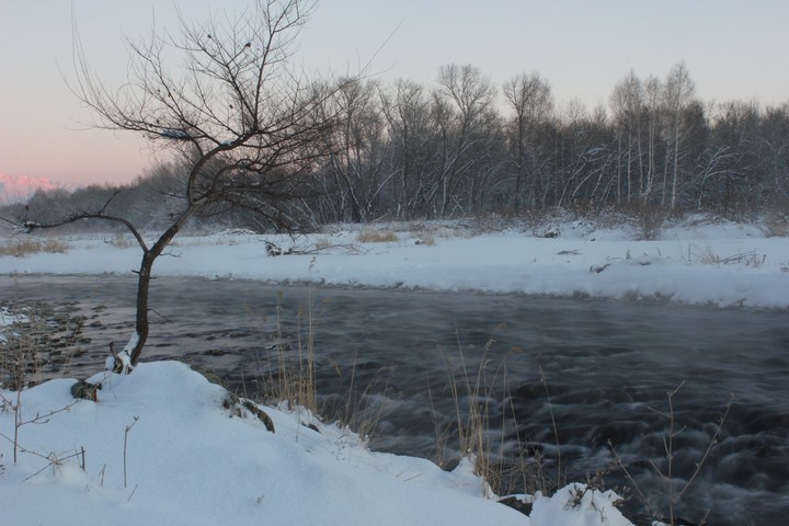 winter river